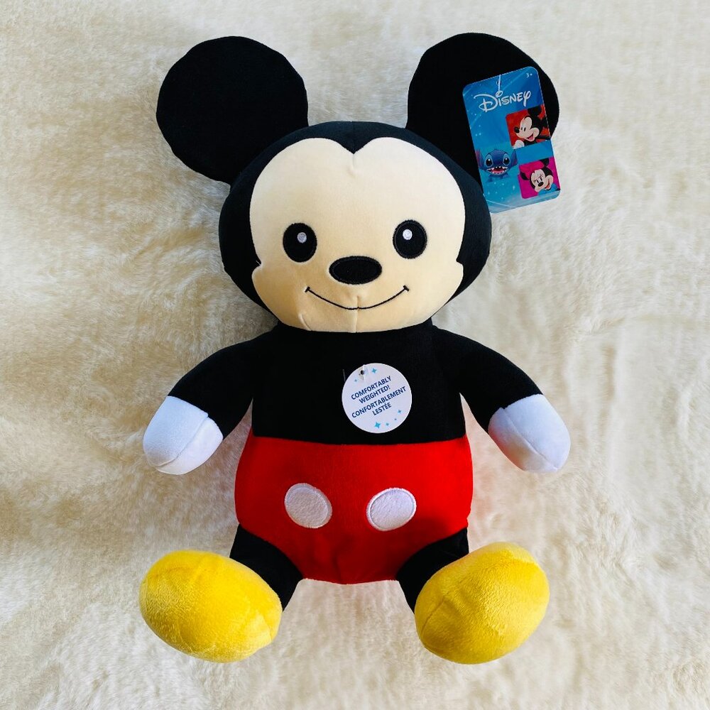 Disney Mickey Mouse Weighted Plush 14 inches NEW Sensory Emotional Support Plush